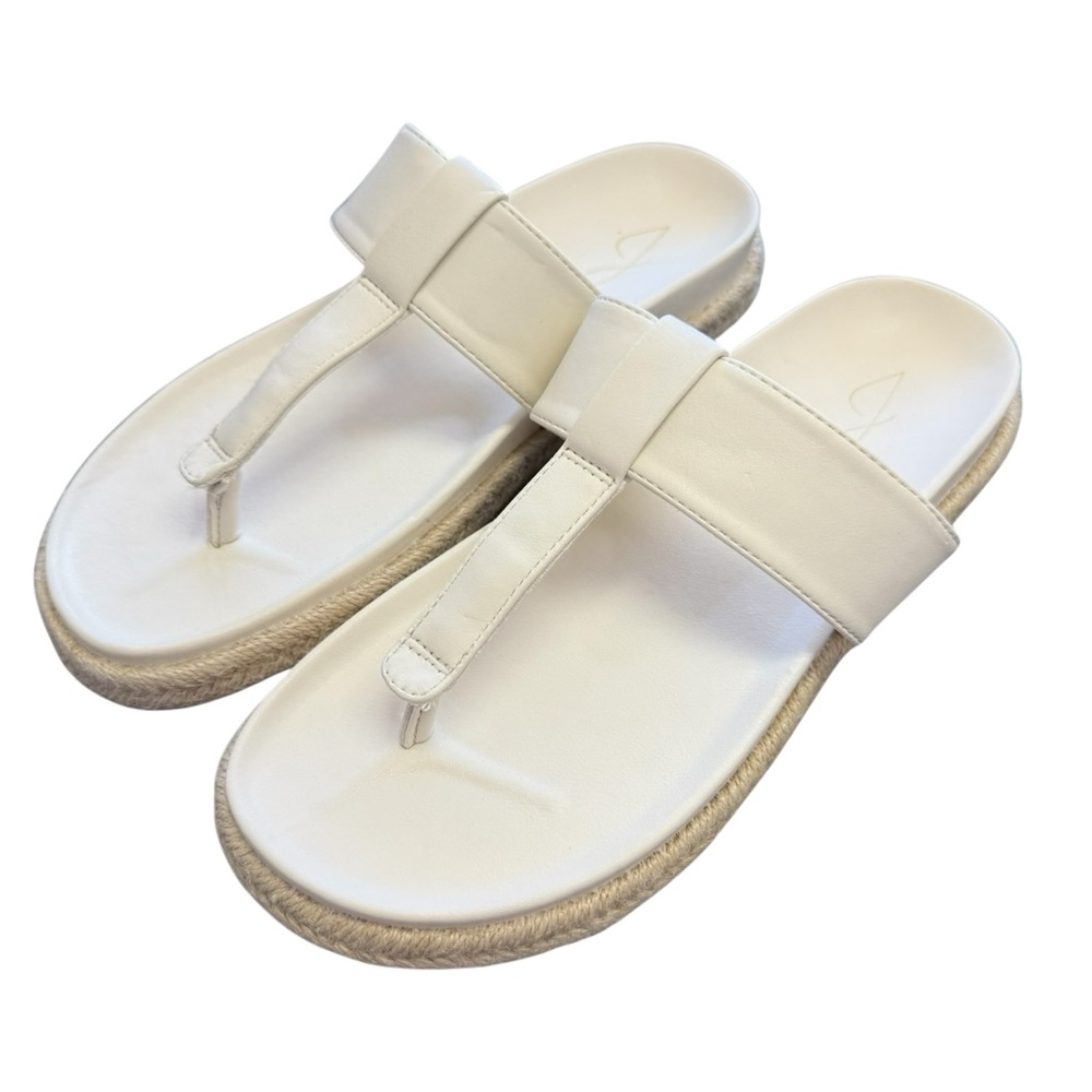 joie Bone Leather Nacho Espadrille Sandel Size 7